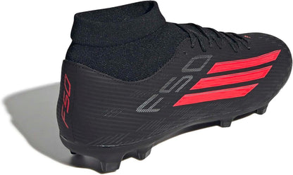 Adidas Mens F50 League Mid Cut Firm Groundmulti Ground Soccer Cleats - Black, Red