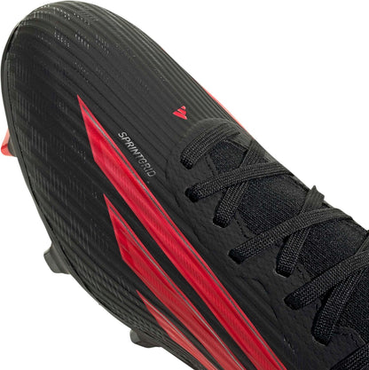 Adidas Mens F50 League Mid Cut Firm Groundmulti Ground Soccer Cleats - Black, Red